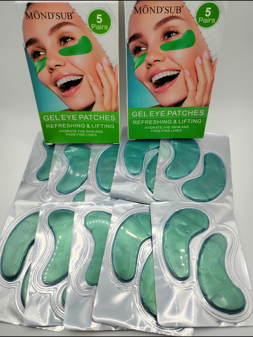 MÔND'SUB Gel Eye Patches- Refreshing & Lifting (10 Pairs)